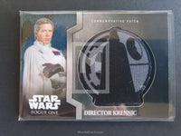 2016 Topps Star Wars Mission Briefing Rogue One Trading Card Patch 5 Director Krennic Front
