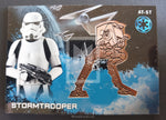 2016 Topps Star Wars Rogue One Series 1 Medallion Trading Card AT-ST Stormtrooper Front