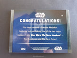2016 Topps Star Wars The Force Awakens Series 2 Tie Fighter Pilot Galactic Medallion 11 Trading Card Back