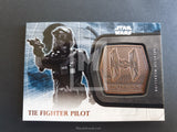 2016 Topps Star Wars The Force Awakens Series 2 Tie Fighter Pilot Galactic Medallion 11 Trading Card Front