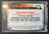 2016 Topps WWE Then Now Forever Sting Autograph Trading Card Back