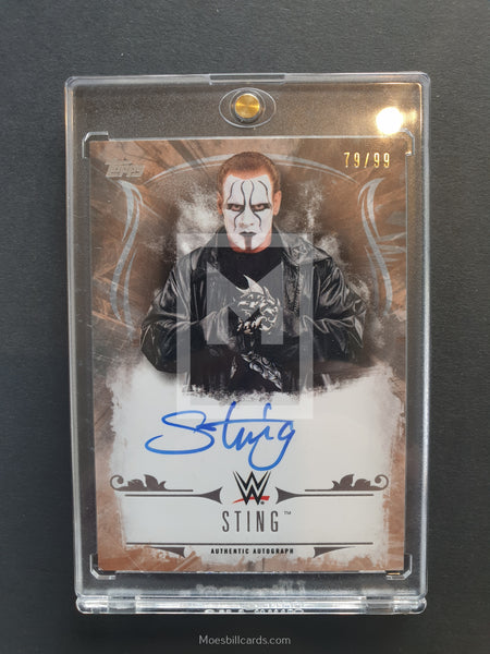2016 Topps WWE Undisputed Sting Autograph Trading Card Front