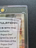 Media 1 of 3        2017 Topps Star Wars Rogue One Series 2 Autograph Trading Card A-AP Alistair Petrie General Draven Gold Squadron Number