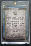 2017 Topps WWE Legends Edge Autograph LA-ED Trading Card Back