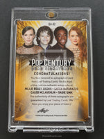 2018 Leaf Pop Century Quad Signature Stranger Things Millie Bobbie Brown Gaten Autograph Trading Card Back