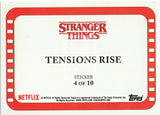 2018 Topps Stranger Things Season 1 Scenes Sticker Insert Trading Card 4 of 10 Back