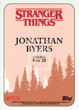 2018 Topps StrangerThings Season 1 Sticker Trading Card 9 of 20 Jonathan Byers Back