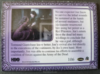 2019 Game of Thrones Inflexions Base Trading Card 106 Back