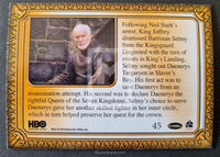 2019 Game of Thrones Inflexions Base Trading Card 45 Back