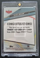2020 Topps WWE Finest Bianca Belair A-BB Autograph Trading Card Back