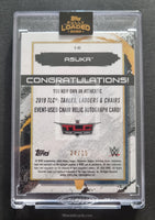 2020 Topps WWE Fully Loaded Asuka TLC Autograph Relic C-AS Trading Card Back