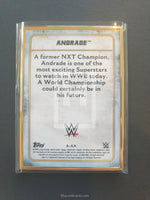 2020 Topps WWE Transcendent Autograph Trading Card A-AA Andrade Green Parallel Back
