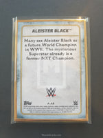 2020 Topps WWE Transcendent Autograph A-AB Aliester Black Green Parallel 2/15 Trading Card Back