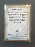 2020 Topps WWE Transcendent Autograph Trading Card A-BC King Baron Purple Parallel Back
