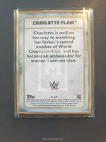 2020 Topps WWE Transcendent Autograph Trading Card A-CF Charlotte Flair Purple Parallel Back