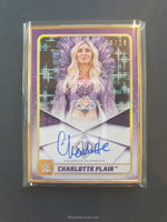 2020 Topps WWE Transcendent Autograph Trading Card A-CF Charlotte Flair Purple Parallel Front