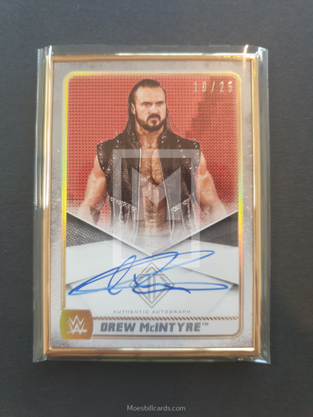 2020 Topps WWE Transcendent Autograph Trading Card A-DR Drew McIntyre Front