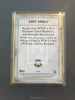 2020 Topps WWE Transcendent Autograph Trading Card A-KA Kurt Angle Purple Parallel Back