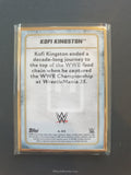 2020 Topps WWE Transcendent Autograph Trading Card A-KK Kofi Kingston Blue Parallel Back