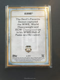 2020 Topps WWE Transcendent Autograph Trading Card A-KN Kane Red Parallel 1/1 Back