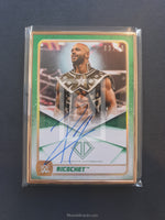 2020 Topps WWE Transcendent Autograph Trading Card A-RC Ricochet Green Parallel Front