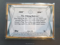 2020 Topps WWE Transcendent Dual Autograph Trading Card DA-VR The Viking Raiders Purple Parallel Back