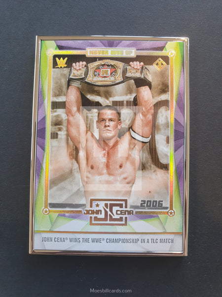 2020 Topps WWE Transcendent John Cena Tribute Trading Card JCRP-12 Front