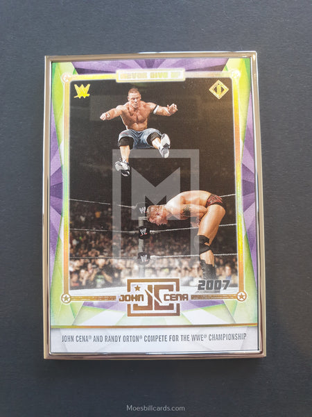 2020 Topps WWE Transcendent John Cena Tribute Trading Card JCRP-15 Front