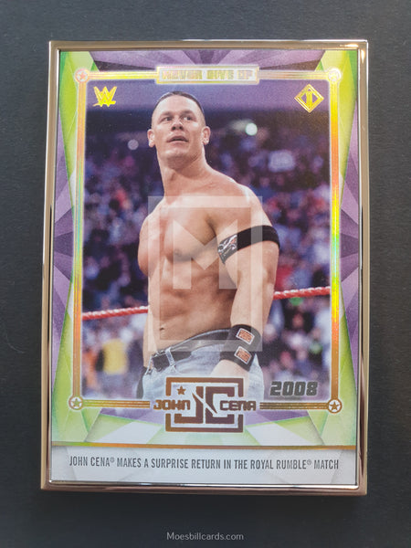 2020 Topps WWE Transcendent John Cena Tribute Trading Card JCRP-16 Front