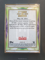 2020 Topps WWE Transcendent John Cena Tribute Trading Card JCRP-47 Back