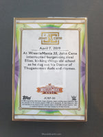 2020 Topps WWE Transcendent John Cena Tribute Trading Card JCRP-50 Back