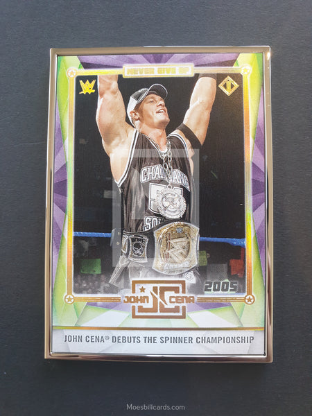 2020 Topps WWE Transcendent John Cena Tribute Trading Card JCRP-7 Front