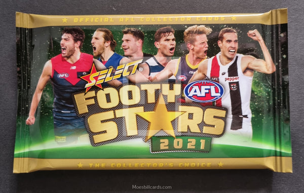 2021 AFL Footy Stars Trading Card Pack Front