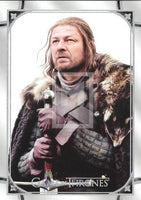 2021 Game of Thrones Iron Anniversary Base Trading Card 37 Ned Stark Front