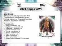 2021 WWE Topps Wrestling Base Parallels Trading Card 