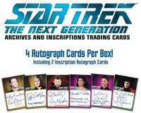 Star Trek The Next Generation Archives and Inscriptions Trading Card Sell Sheet