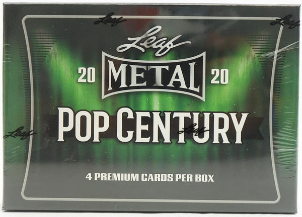 2020 Leaf Metal Pop Century Factory Sealed Trading Card Box - 4 Hits
