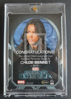 Marvel Agents of Shield Season 2 Chloe Bennet Autograph Trading Card Skye Back