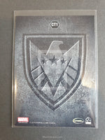Marvel Agents of S H I E L D Season 2 Embossed Logo CT1 Trading Card Back