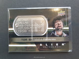 Alien Anthology Upper Deck Dog Tag Trading Card Tom Skerrit Dallas Front