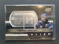 Alien Anthology Upper Deck Dog Tag Trading Card Yaphet Kotto Front