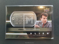 Alien Anthology Upper Deck Dog Tag Trading Card Paul Reiser Burke Front
