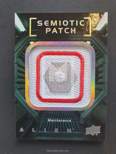 Alien Movie 2017 Upper Deck Semiotic Patch Memorabilia Trading Card SP28 Front