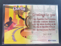 2005 Charlie and the Chocolate Factory Mr Teavee Costume Trading Card Back