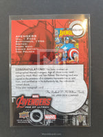 Avengers Age of Ultron Upper Deck Signed Comic Covers AOU-WP Back