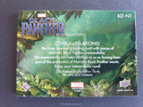 Black Panther Marvel Upper Deck Memorabilia Trading Card KD-NT Back