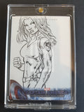 Captain America Winter Soldier Marvel Upper Deck Artist Sketch Trading Card Front