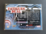 Captain America Winter Soldier Marvel Upper Deck Memorabilia Trading Card FD-5 Back