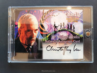 Charlie and the Chocolate Factory Artbox Autograph Trading Card Christopher Lee Dr Wilbur Wonka Front