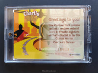 Charlie and the Chocolate Factory Artbox Costume Card Charlie Buckets Sweater 10 case incentive Back 170